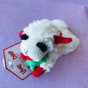 Dog Multipet LAMB CHOP w  Christmas Tree /Holiday  Squeaky   Size :8 "x 3.5"